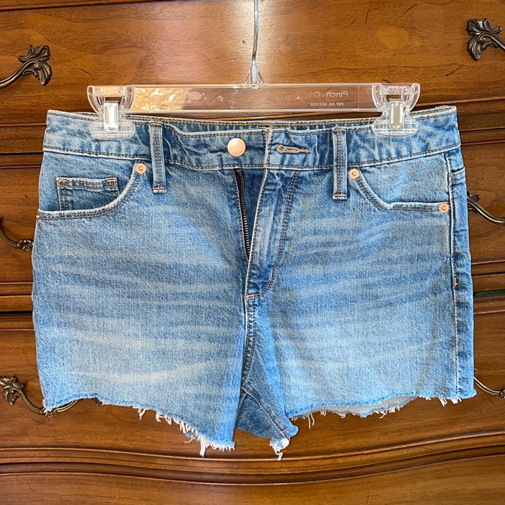 Midrise jean shorts